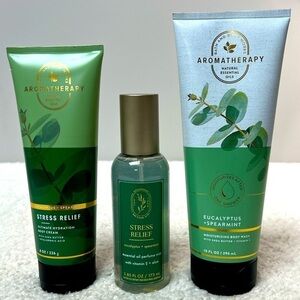 Bath & Body Eucalyptus Spearmint Aromatherapy Body Wash, Creme, Sleep Oil Mist